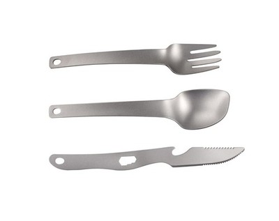 Origin Outdoors Besteckset  Titan Recent  3-teilig 59 g Feldbesteck  17-19 cm