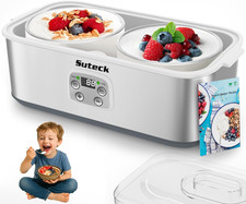 Yogurt Maker - Stainless Steel Yogurt Makers with Adjustable Time Temp Control