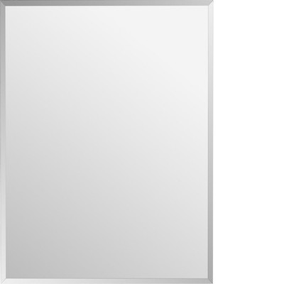  Abgeschrägter Badezimmer Wandspiegel 60x45cm rahmenlos rechteckig abgeplatzte Ecke