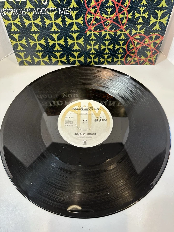 SIMPLE MINDS Don't You (Forget About Me) Long 45RPM 12” Vinyl, 1985 A&M SP-12125 - Image 4 of 4