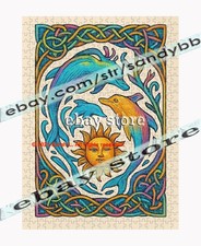 500 piece jigsaw puzzle Dolphin Sun Celtic Ocean marine