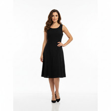 Due Per Due Black Eyelet Dress Size 6