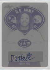 2014 Leaf US Army All-American Bowl Tour 1/1 Davion Hall #TA-DH1 Auto 0ar