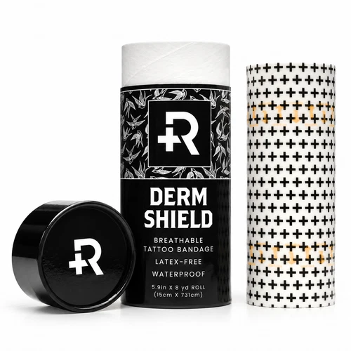 Recovery Derm Shield Tattoo Aftercare Bandage Roll 5.9" x 8 Yards Waterproof - product listing photo