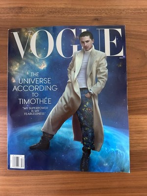 Vogue December 2023 Timothée Chalamet Illustrated English Fashion Magazine