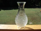 VTG Chimney Lamp Shade 9. 1/2” Clear Hobnail  Glass Hurricane 2 7/8” Fitter