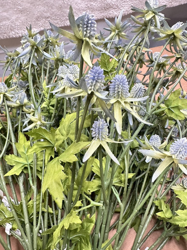 Soglia di cardo a stelo finto pianta decorativa per interni casa ufficio - Foto 7 di 8