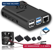 Raspberry Pi 4 Case with Cooling Fan and Heatsink for Pi 4B
