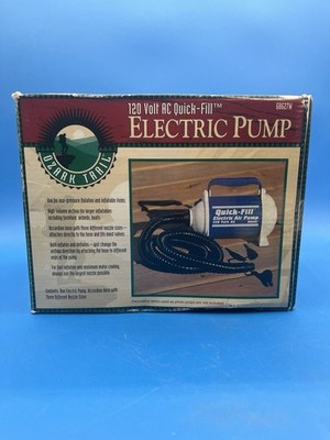 Ozark Trail Quick Fill Electric Air Pump 120V AC Intex w/ Hose Nozzles Tested