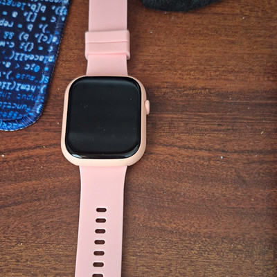 Series 7 Smart Watch 41mm Pink Aluminum Case Pink Silicone Band Touch Screen