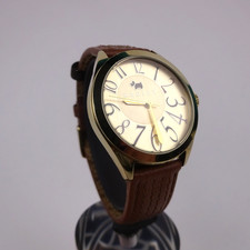 Radley Watch RY2120 Ladies Gold Plated Brown Leather Strap Gold Dial 36mm