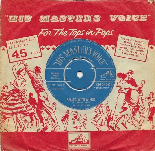 Brian Hyland – Sealed With A Kiss - 7" single - UK copy