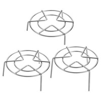 "3 StüCk Dampfgestell 5,1\" Dm Edelstahl Untersetzer Dampfkorb(1,2\"/2\"/2,8\" Hoch)"