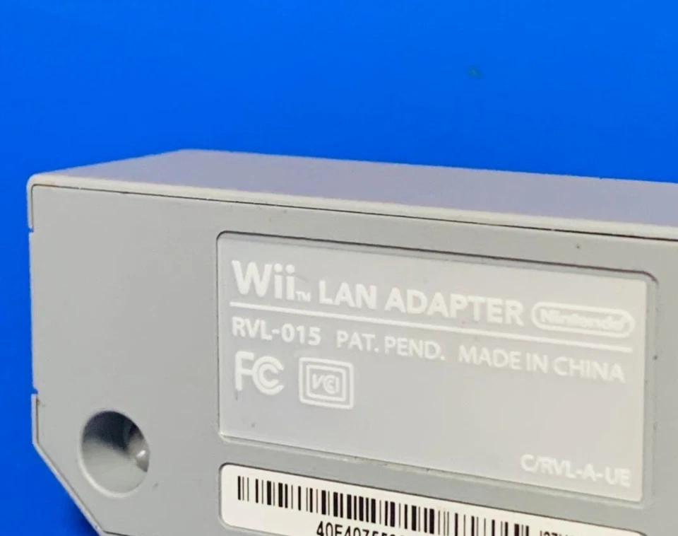 Duty Free! Nintendo Wii Wii U Switch LAN Adapter RVL-015 Official from Japan - Image 4 of 4