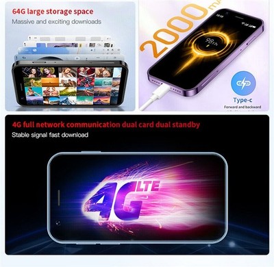 SOYES XS16 Mini Android10.0 4G Network Smartphone 3GB RAM 64GB ROM