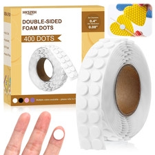 400 PCS 2Mm Double Sided Foam Dots 0.4" Foam round Dots 3D Foam Tape Craft Doubl