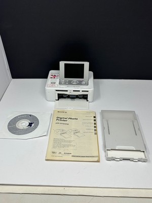 Sony DPP-FP90 Digital Picture Station W/ Paper Tray, Manual, and Disk White O0