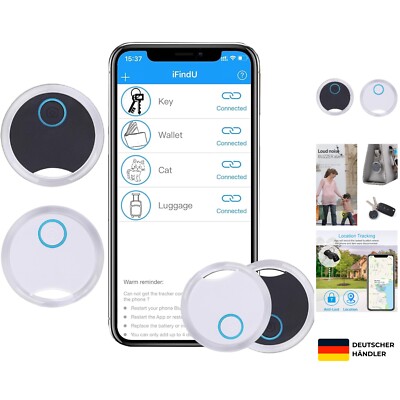 2 Pack Schlüsselfinder Tags, Wireless Handy-Finder, Gegenstandsfinder, Smart ...