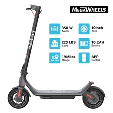 Megawheels A6L ECO Adult Electric Scooter, 350W Motor 10.2AH 19 Miles Long Range