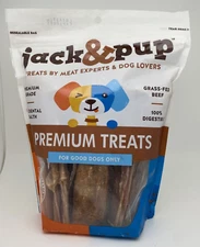 Jack & Pup Bully Sticks for Small Dogs 6 Inch Dog Chew (30 Pack) BIG BAG 1.3lbs