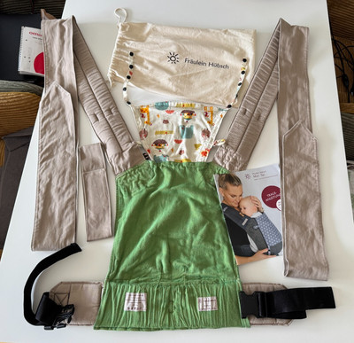 Fräulein Hübsch Babytrage Mei Tai Babysize grün neu
