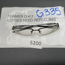 Oakley Halfshock Eye Glasses Polished Brown Metal Frames Sunglasses 55-19 G335