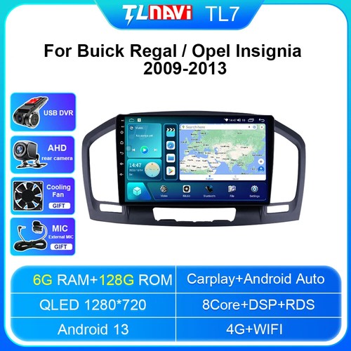 Reproductor de coche Android 13 para Opel Insignia CD300 CD400 Buick Regal 2009-2013 GPS - Imagen 45 de 48