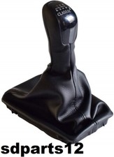 Pomello Con Cuffia Del Cambio Ecopelle Nera Per Mercedes W211 E-Classe 2002-2005