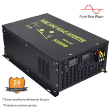 5000W Pure Sine Wave Inverter 12V/24/48V dc to 120/220V ac Solar Power Inverter