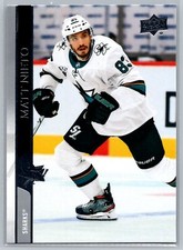 Matt Nieto 2020-21 Upper Deck HOCKEY #616 San Jose Sharks