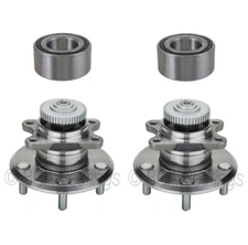 BCA Front Rear Wheel Bearings Rear Hub Assemblies Kit For Sonata Optima FWD GAS