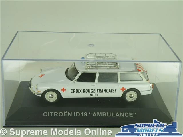 CITROEN DS ID19 MODELO COCHE BLANCO ESTADO AMBULANCIA EMERGENCIA ESCALA 1:43 IXO K8 Foto 4 de 4