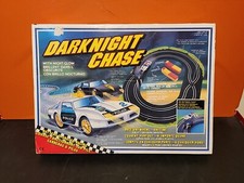 Rare Vintage Darknight Chase Race Glow In The Dark Slot Car Set Iob Rare Vintage Darknight Chase Race Glow In The Dark Slot Car Set Iob