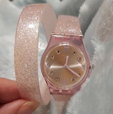 Swatch Lady Donna Orologio con Cinturino Silicone doppio Giro Biko Roose  Rosa | Acquisti Online su eBay