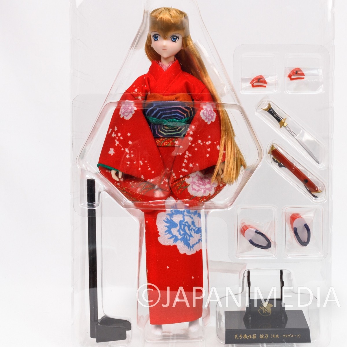 Evangelion Asuka Langley Kimono w/Japanese Sword Figure Doll