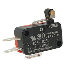 V-155-1C25 Micro Interruptor de Límite Bisagra Corta Rodillo Palanca Brazo SPDT Acción Rápida NUEVO
