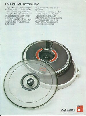 Computer Data Sheet  - BASF Systems - 2000/A.D. Tape - Brochure (ST156) 