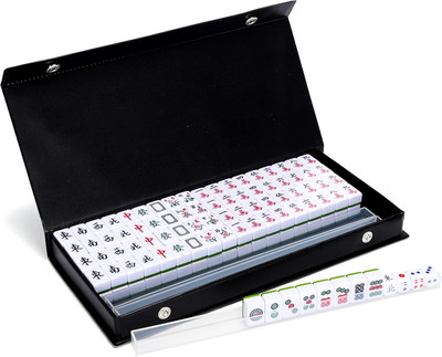 Pink Mini Mahjong Set 20Mm with Instructions - Portable 146 Tiles - for Beginner