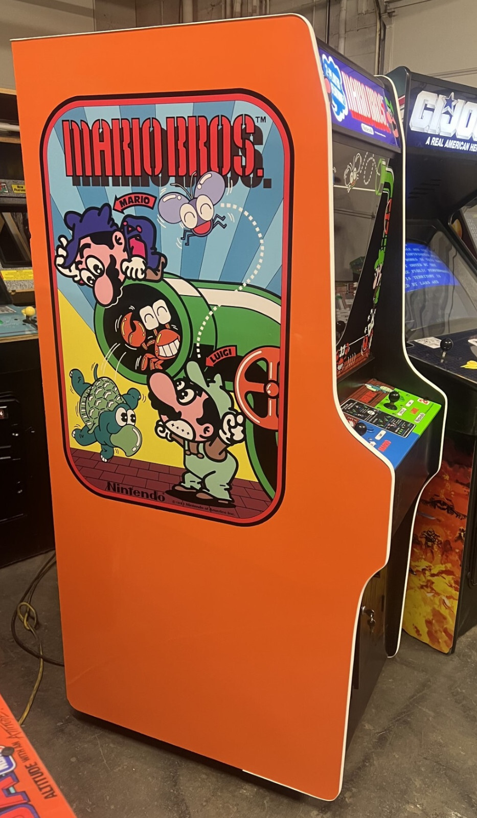 Mario Rtckle Machine MARIO BROS ARCADE MACHINE by NINTENDO 1983 (Excellent Condition) *RARE ...