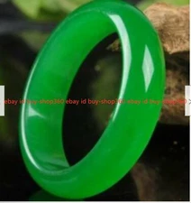 Genuine Natural 62mm Green Jade Bangle Bracelet Real Natural Green Jade