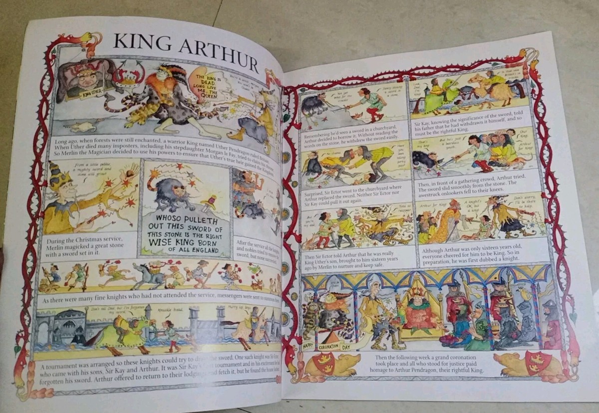 King Arthur And The Knights Of The Round Table By Marcia Williams Uk Comics  VTG