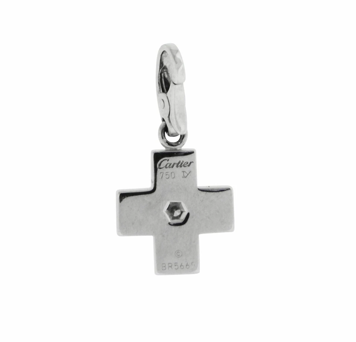 Cartier diamond cross pendant deals