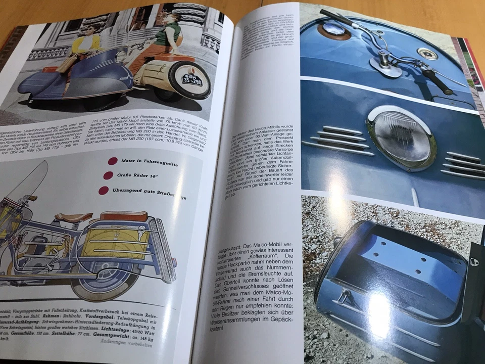 illustrated book vespa Bmw Zündapp Hercules heinkel Kreidler maico scooter vw - Bild 4 von 4