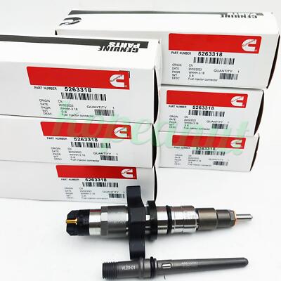 6x Bosch 0445120255 Fuel Injectors For 2003-2004 Dodge Ram 2500 3500 5.9L Cummins