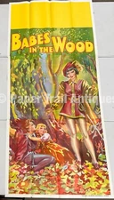 3 Sheet Art Deco 1930's Babes in the Wood Theater Poster Stone Lithograph