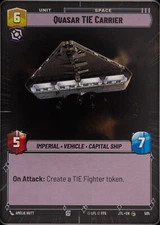 Star Wars Unlimited - Quasar TIE Carrier - Hyperspace