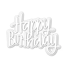 Happy Birthday DIY Scrapbooking Craft Embossing Die Cut Making Stencil Template