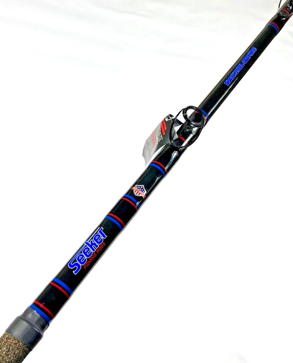 ロッド seeker Seeker G 6490-9' CT Black Steel Graphite 25-50Lb Live Bait 9Ft