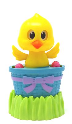 New Solar Powered Dancing Easter Chick in  Basket 
