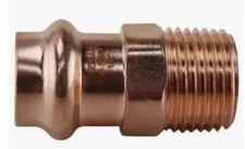 3 pack: Apollo 1/2" x 1/2" Copper Press x MPT Male Adapter XPEMA12 NEW
